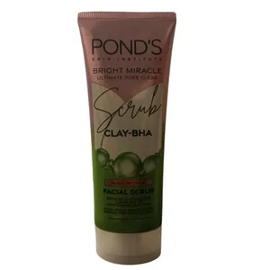 فوم اسکراب لایه بردار پوندز مدل clay مناسب برای انواع پوست حجم 100 میلی لیتر