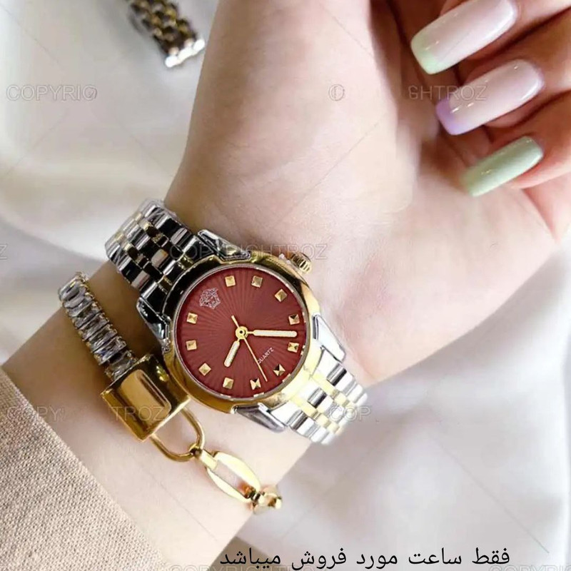 ساعت مچی عقربه ای زنانه مدل نگینی 01 ساعت مچی عقربه ای زنانه مدل نگینی 01