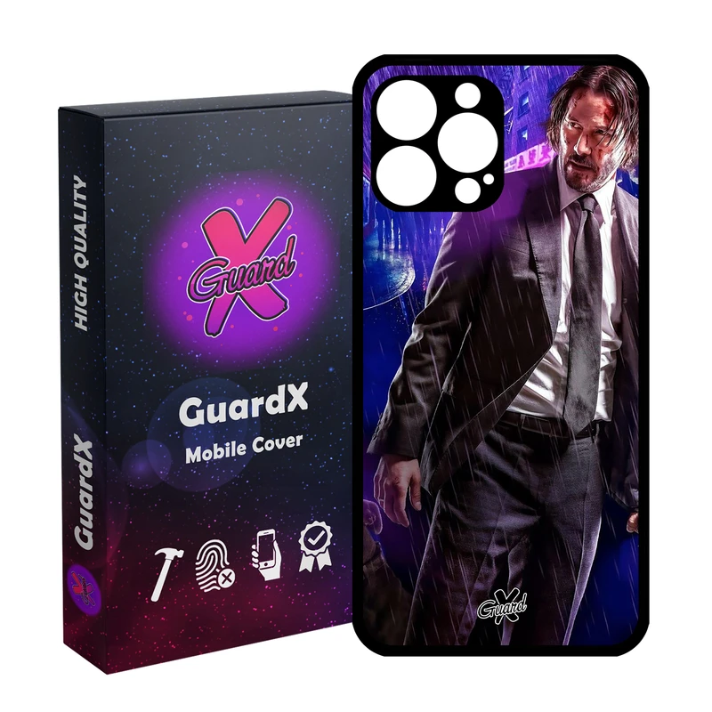 کاور گارد ایکس طرح John Wick مدل Glass10124 مناسب برای گوشی موبایل اپل iPhone 14 Pro Max