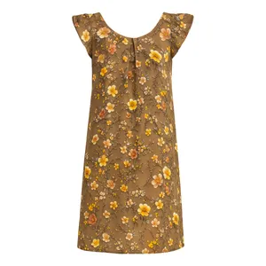 پیراهن آستین تا روی شانه راحتی زنانه مدل آنابلا کد 93