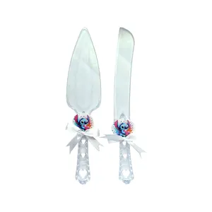 کارد و کفگیر کیک مدل استیچ کد StitchCuttingCake1 مجموعه 2 عددی