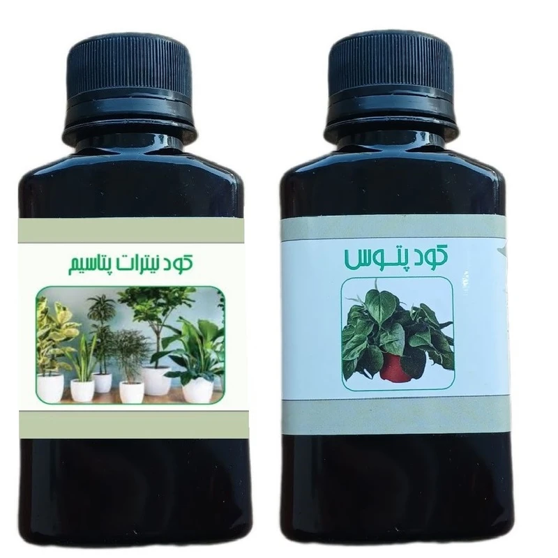 کود مایع نیترات پتاسیم و پتوس مدل life - D حجم 110 میلی لیتر بسته 2 عددی