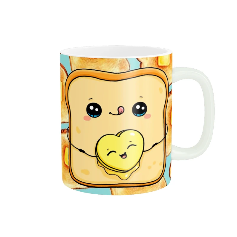 ماگ پاد آفرین طرح نان خوشمزه کد 2054