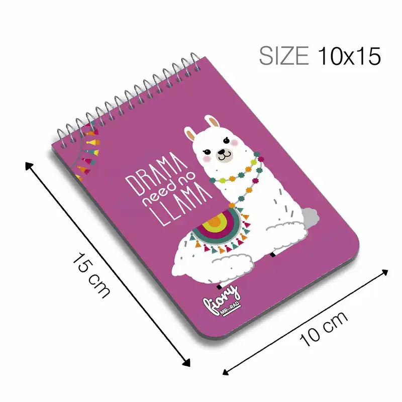 دفترچه یادداشت مستر راد طرح لاما مدل نایس کد fiory 1795