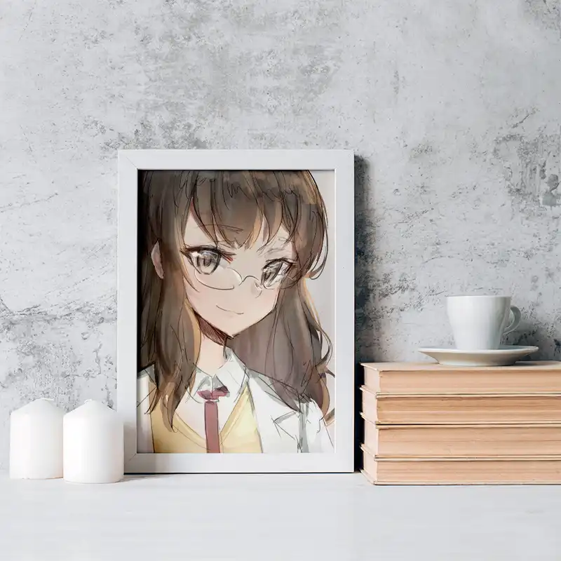 تابلو خندالو مدل ریو انیمه بانی گرل سنپای کد 16434