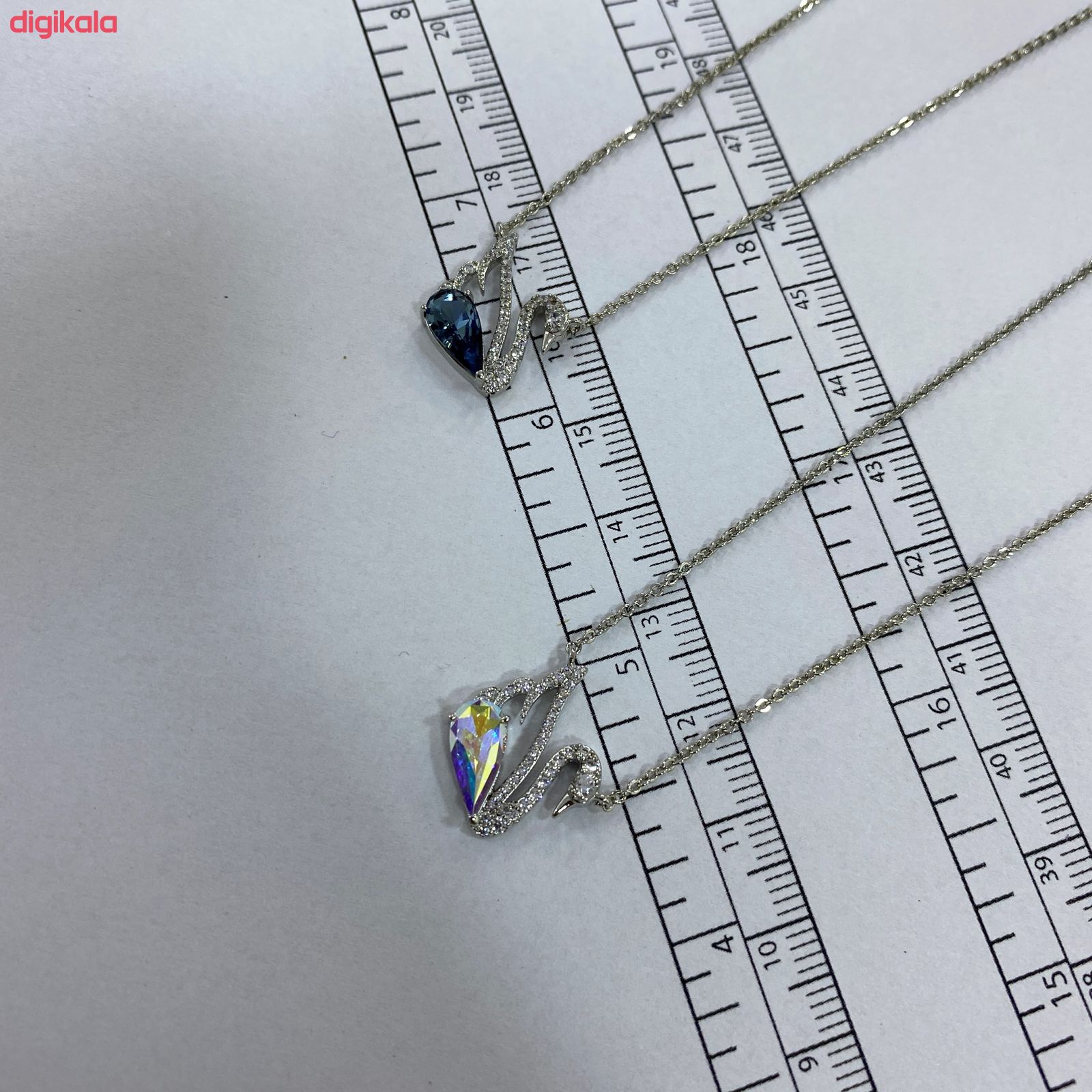 گردنبند زنانه سواروسکی مدل قو کد N3378 main 1 2