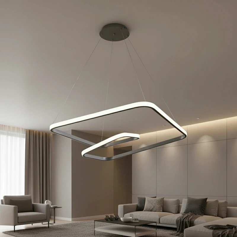 لوستر آویز نورازما رشکان مدل TUDELI/SQUARE