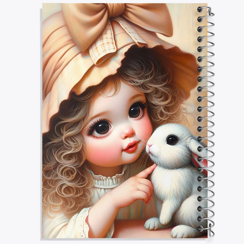 دفتر نقاشی 50 برگ خندالو طرح دخترانه کیوت کد N4880