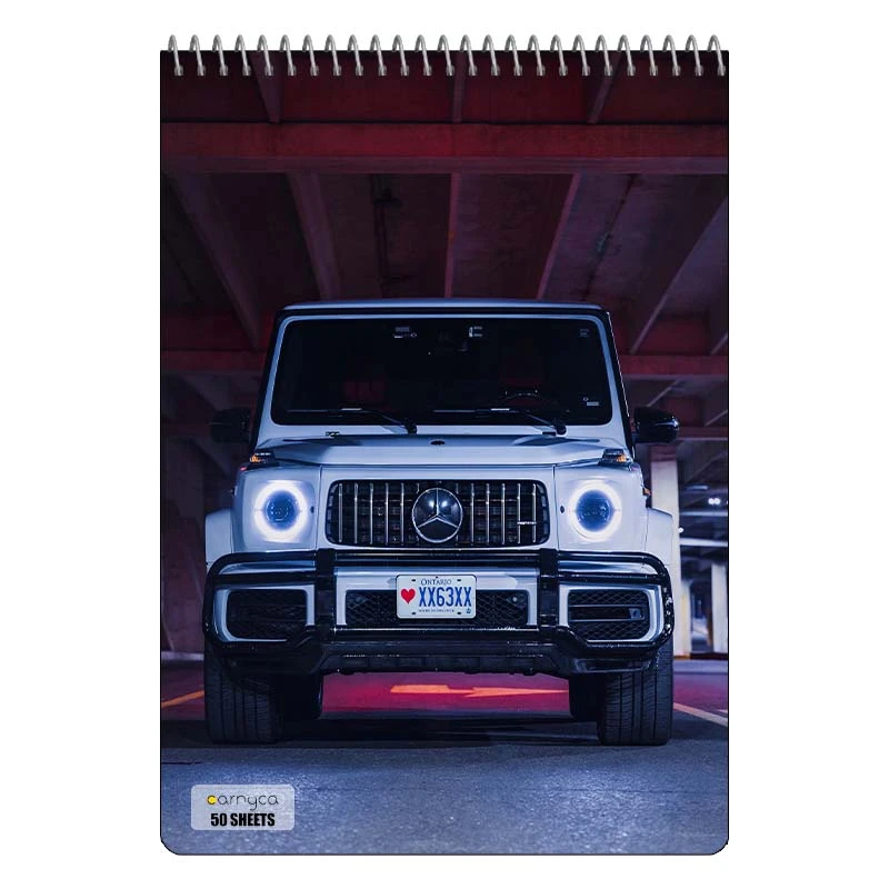 دفتر نقاشی 50 برگ سیمی کارنیکا طرح جی واگن G‑Wagon کد 49154
