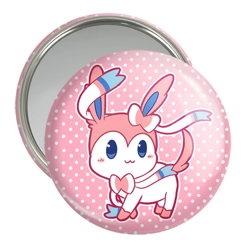 آینه جیبی خندالو مدل سیلوئون انیمه پوکمون  کد 17317