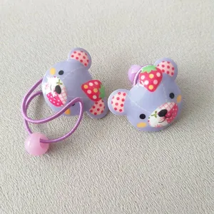 کش مو دخترانه مدل خرسی بسته دو عددی