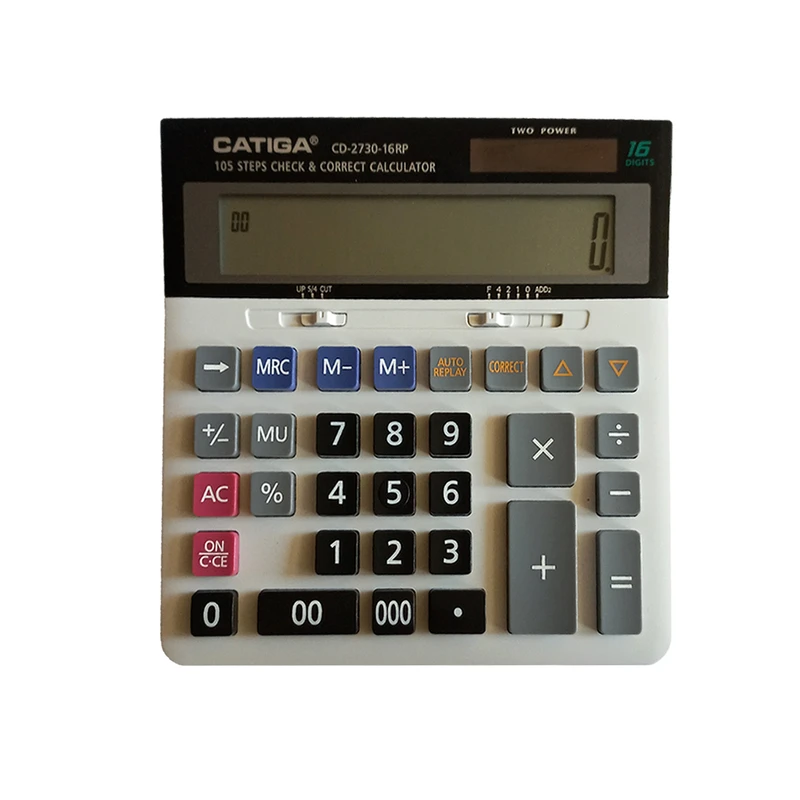 ماشین حساب رومیزی کاتیگا مدل CD-2730-16RP ماشین حساب رومیزی کاتیگا مدل CD-2730-16RP