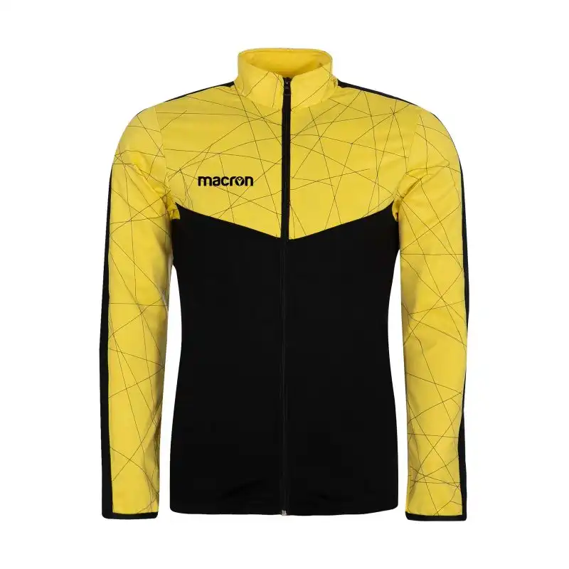 ست گرمکن و شلوار  ورزشی مردانه مکرون مدل دیو رنگ زرد