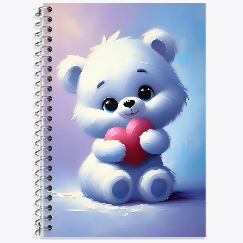 دفتر نت موسیقی 50 برگ خندالو طرح خرس کیوت کد F7899