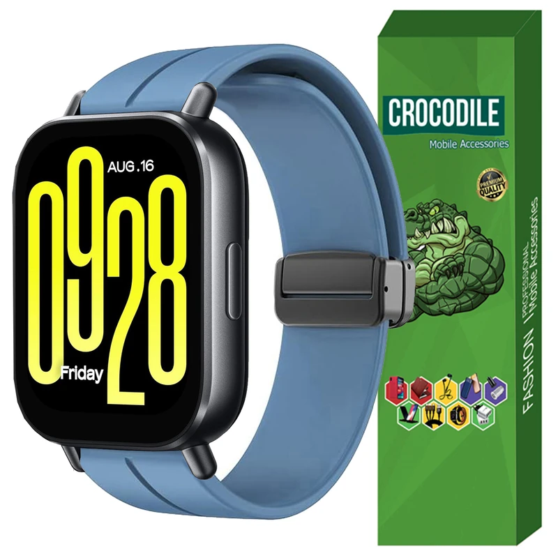 بند کروکودیل مدل MAGNETIC BUK مناسب برای ساعت هوشمند شیائومی Redmi Watch 5 Active 22MM