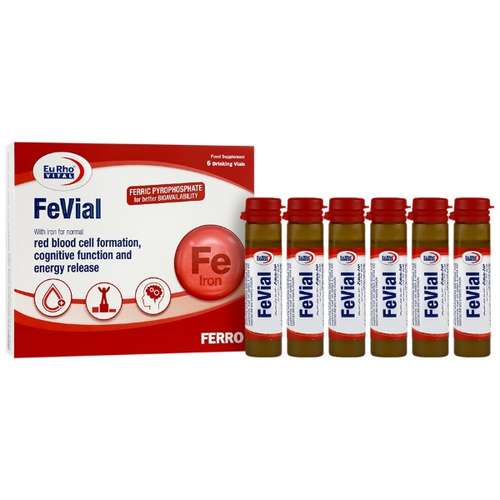 محلول خوراکی آهن فویال یوروویتال - 14 میلی گرم بسته  6 عددی