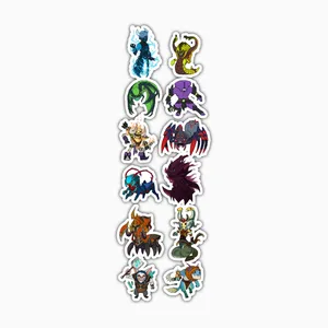 استیکر لپ تاپ و موبایل بووم طرح بازی مدل Dota2 مجموعه 12 عددی کد LA58