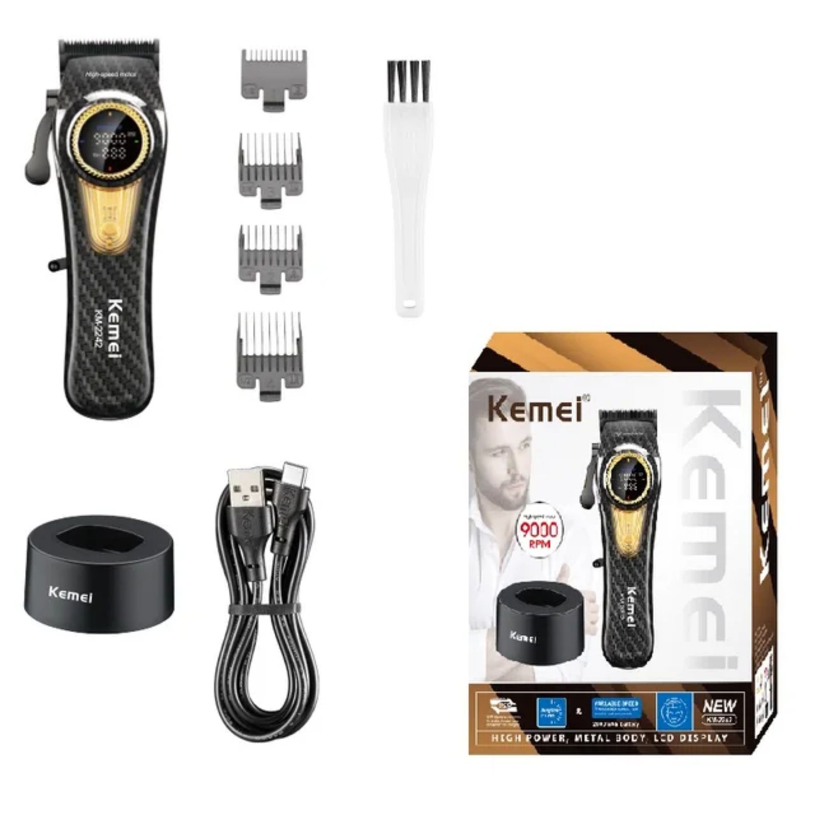 ماشین اصلاح موی سر و صورت کیمی مدل KM-2242 -  - 9