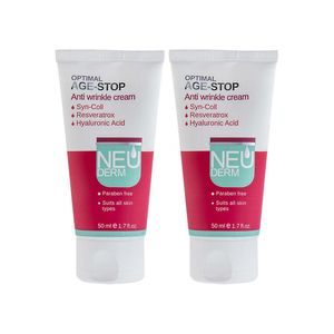 کرم ضد چروک نئودرم مدل Optimal Age-Stop حجم 50 میلی لیتر بسته دو عددی