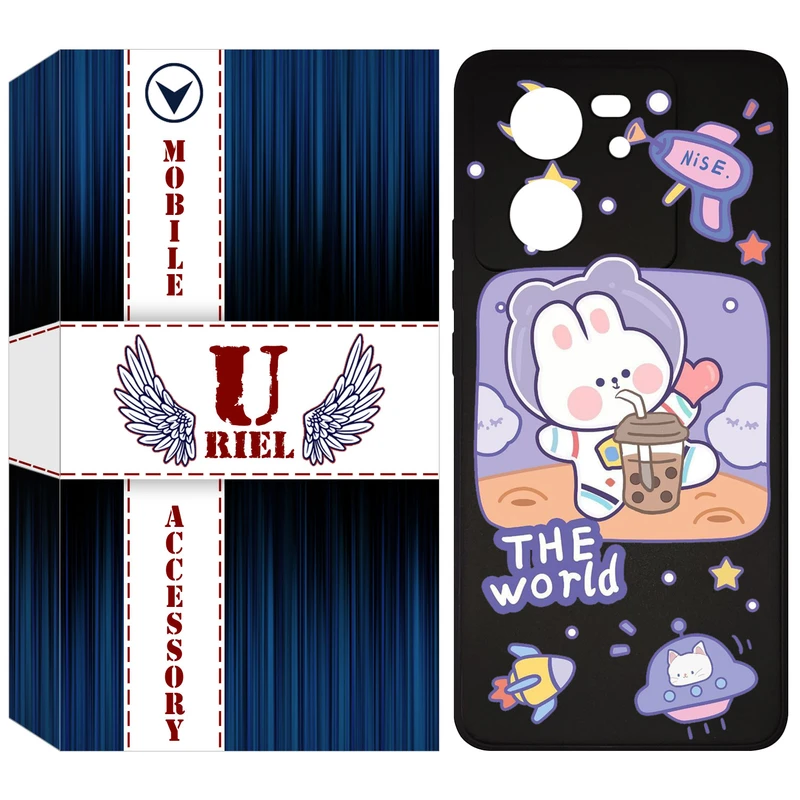 کاور یوریل مدل KSH کد 8 طرح خرگوش فضانورد مناسب برای گوشی موبایل شیائومی 13T Pro