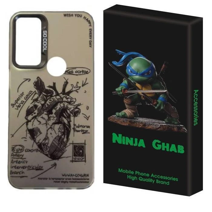 کاور نینجا قاب مدل سوکول طرح قلب مناسب برای گوشی موبایل سامسونگ Galaxy A20s