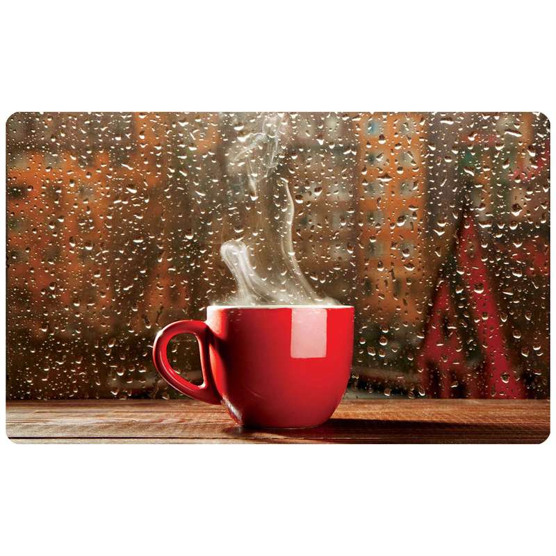 پادری طرح فنجان داغ آشپزخانه مدل 3608 سایز 76x46 سانتی متر