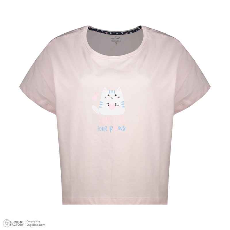 ست تی شرت آستین کوتاه و شلوار زنانه ناربن مدل 801