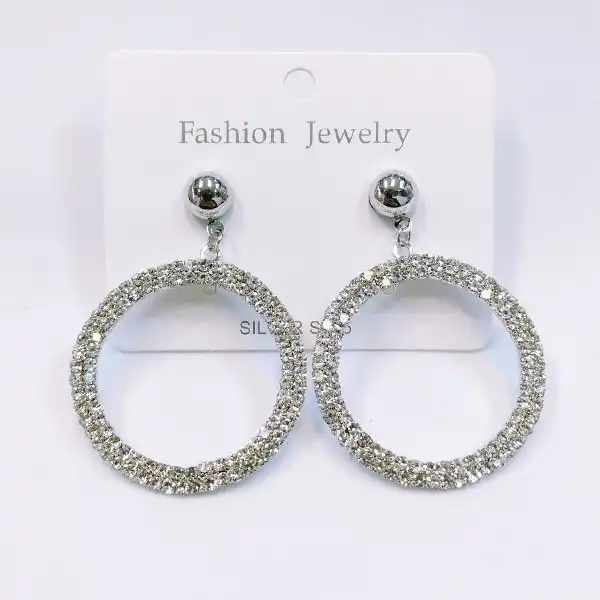 گوشواره زنانه مدل نگین دار کلاسیک کد 5006