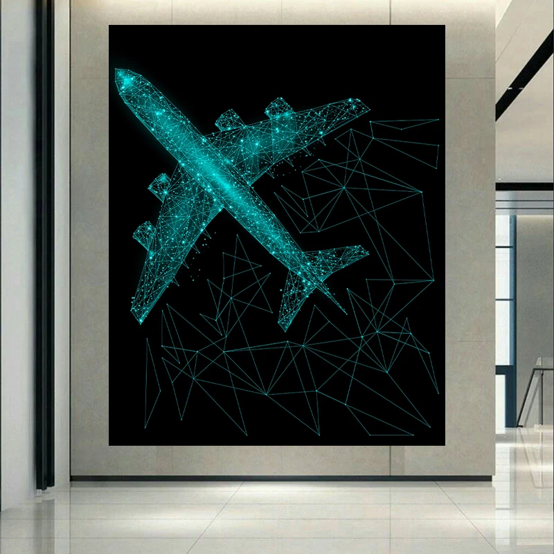 تابلو بوم طرح هواپیما مدل دیجیتال کد AR304514