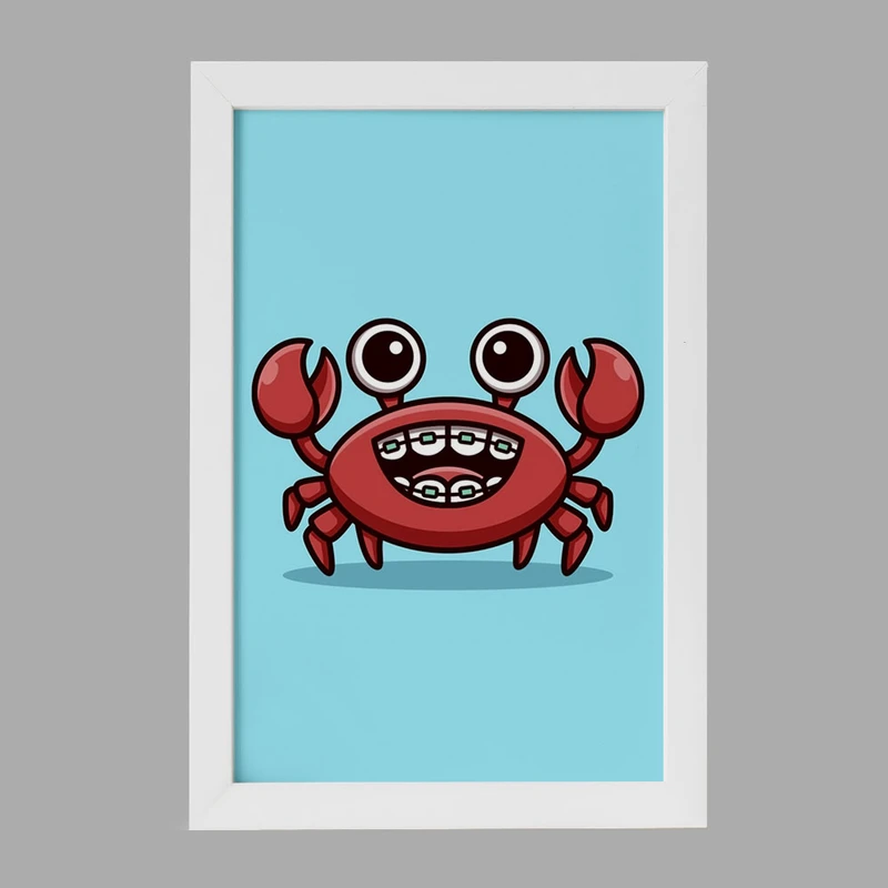 تابلو خندالو مدل حیوانات آبزی خرچنگ کد 28166