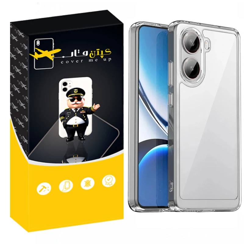 کاور کپتن قاب مدل Crystal مناسب برای گوشی موبایل شیائومی Redmi A5 / Poco C71