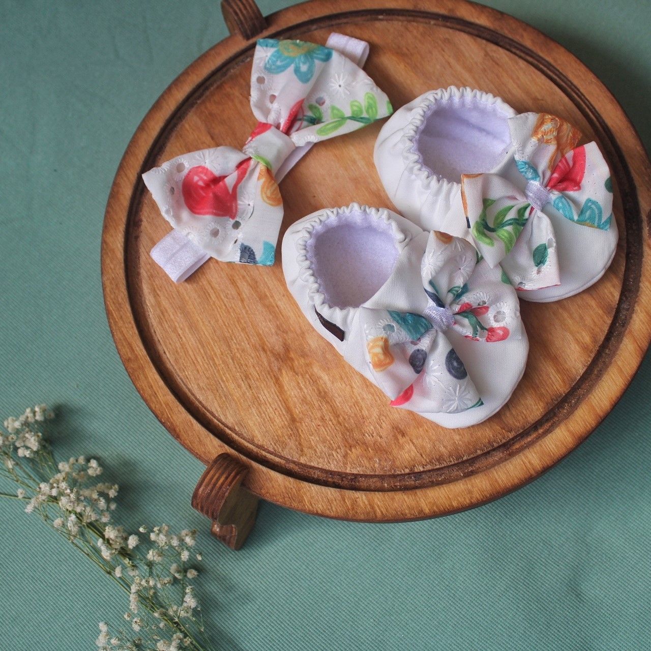 ست هدبند و جوراب نوزادی ریماز مدل بهار m917 - - 6