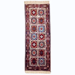 فرش دستباف کناره دو متری مدل یلمه قشقایی کد 998