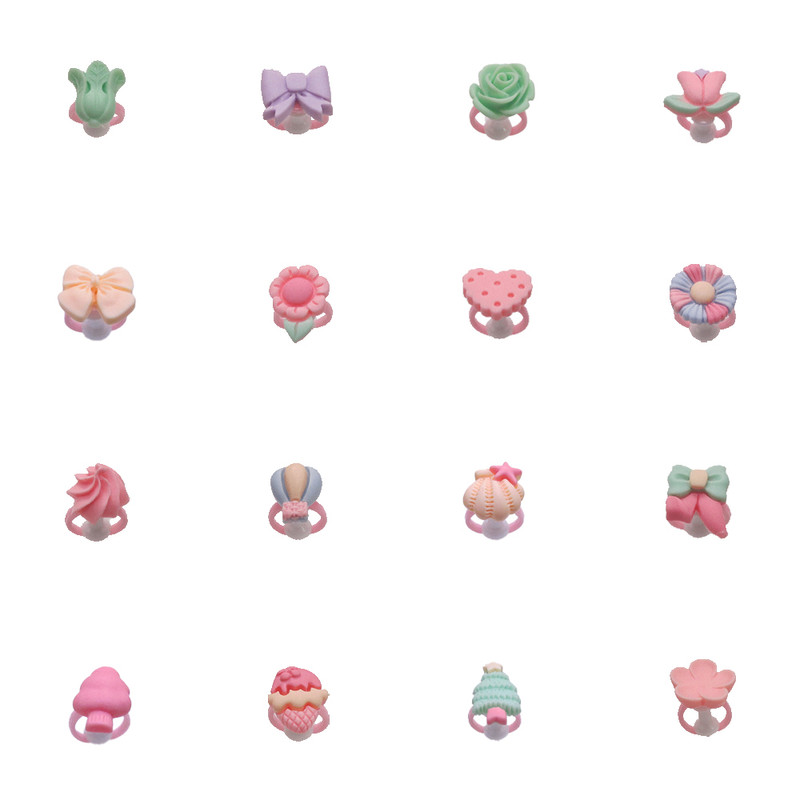 انگشتر دخترانه مدل رویایی مجموعه 16 عددی کد k4