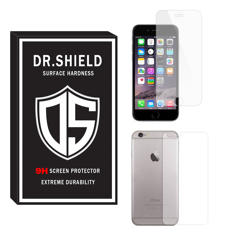 محافظ صفحه نمایش دکتر شیلد مدل TSPDR-06 مناسب برای گوشی موبایل اپل Iphone 6 به همراه محافظ پشت گوشی