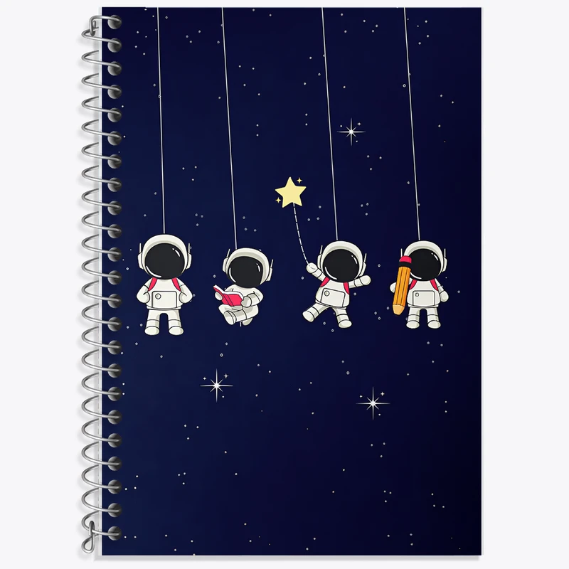 دفتر نت موسیقی 50 برگ خندالو طرح فضانورد های بامزه کد F6425