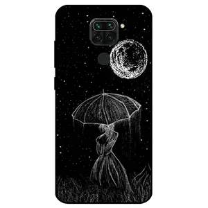 Megafone Girl and Moon 1369 Cover For Xiaomi Redmi Note 9 / Redmi 10x