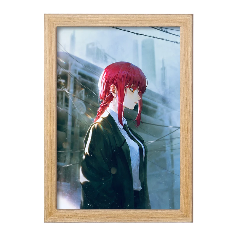 تابلو خندالو مدل ماکیما انیمه مرد اره ای Chainsaw Man  کد 22304