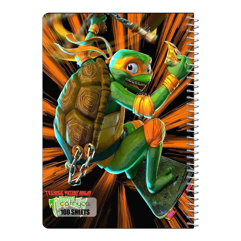 دفتر مشق 100 برگ سیمی کارنیکا طرح لاک پشت های نینجا Teenage Mutant Ninja Turtles کد 34520