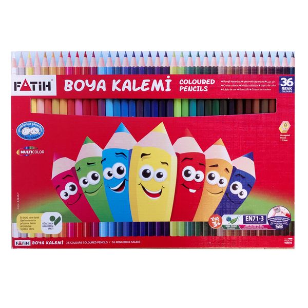 مداد رنگی 36 رنگ فاتح مدل Multi Color   