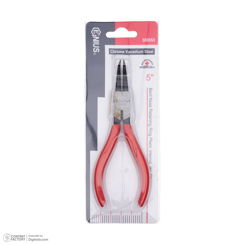 انبر خارجمع کن جنیوس تولز مدل سر کج کد 550553 سایز 5 اینچ