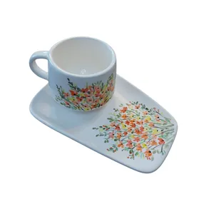 ست فنجان و زیرفنجانی سرامیکی کد ZP131