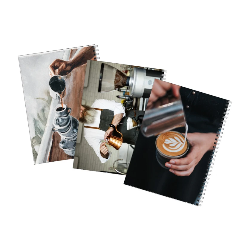 دفتر مشق 80 برگ بامبیلیپ طرح قهوه و باریستا کد 47 مجموعه 3 عددی