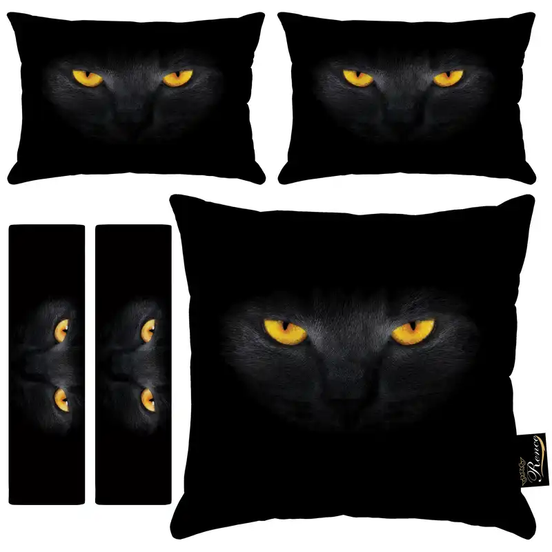 پشت گردنی صندلی خودرو مدل R9-40948 بسته 2 عددی به همراه کاور کمربند ایمنی و کوسن