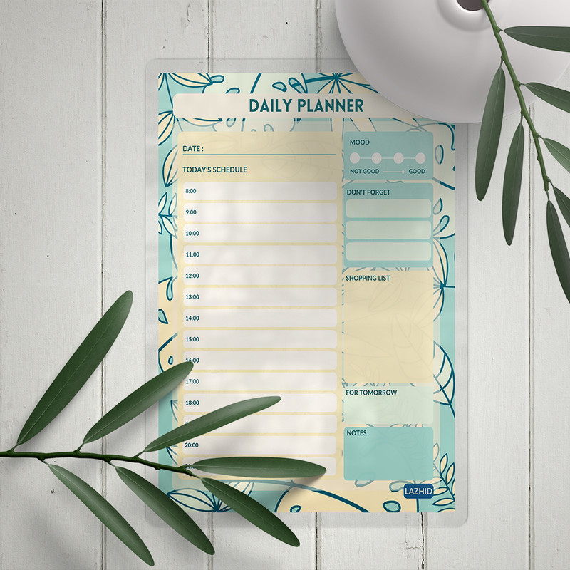 تخته وایت برد لاژید مدل پلنر برنامه ریزی کد PL056 سایز 20*30 سانتی متر