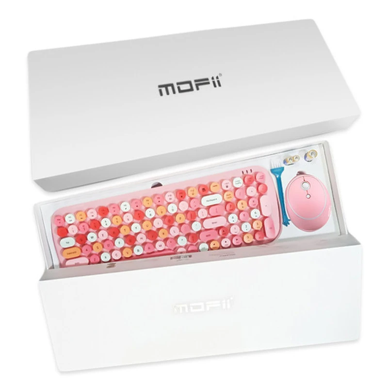 عکس شماره 6 : کیبورد و ماوس بی سیم مافی مدل candy xr، سوییچ ممبران ، full size
