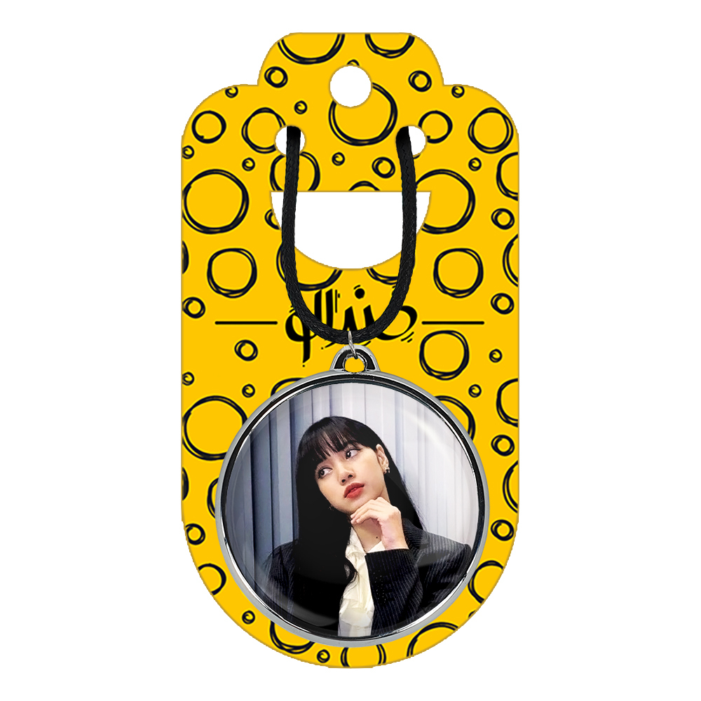 گردنبند خندالو مدل لیسا بلک پینک کد 1431414319