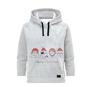 هودی زنانه مدل کریسمس کد M103 رنگ طوسی