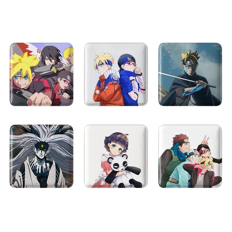 مگنت خندالو طرح انیمه Boruto کد 597B مجموعه 6 عددی