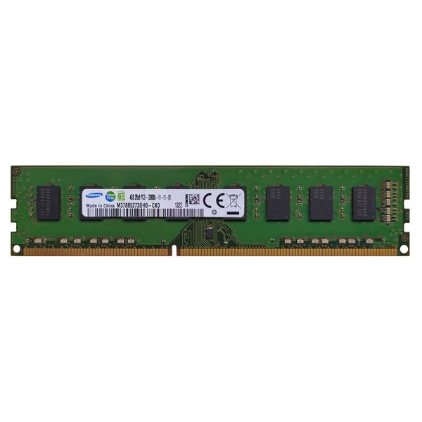رم کامپیوتر  DDR3 دو کاناله 1600 مگاهرتز CL11 سامسونگ مدل PC3-12800U ظرفیت 4 گیگابایت